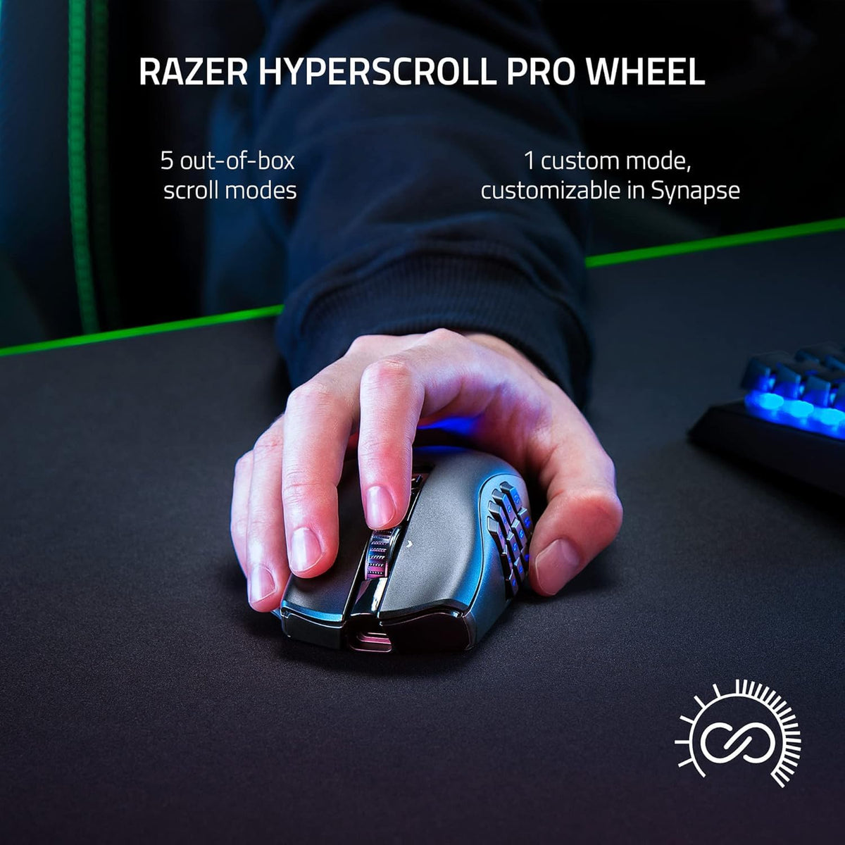 Razer Naga Trinity Gaming Mouse: 16,000 DPI Optical Sensor - Chroma RGB Lighting - Interchangeable Side Plate w/ 2, 7, 12 Button Configurations - Mechanical Switches - Flex Gamingproduct_type