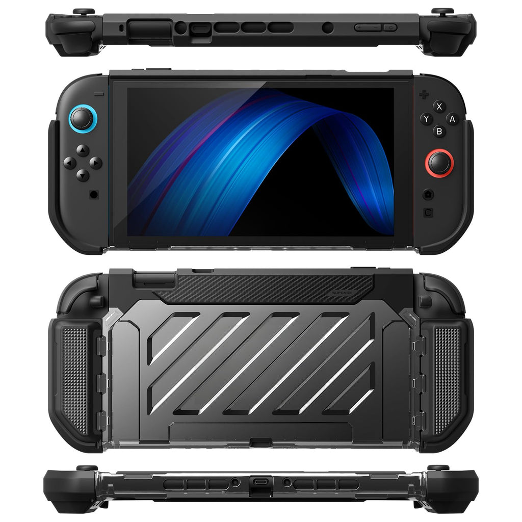 SUPCASE Unicorn Beetle Pro Case for Nintendo Switch 2 2025, [Military-Grade Protection] [Joy Con Remove Friendly] Dockable Integrated Cover Accessories Compatible with Switch 2, Black - Flex Gamingproduct_type