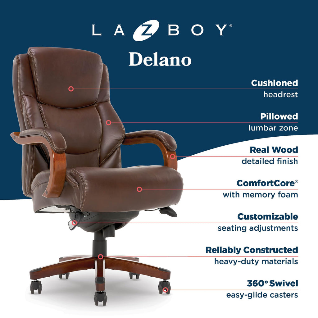 La-Z-Boy Delano Big & Tall Office Chair – 4 Colors