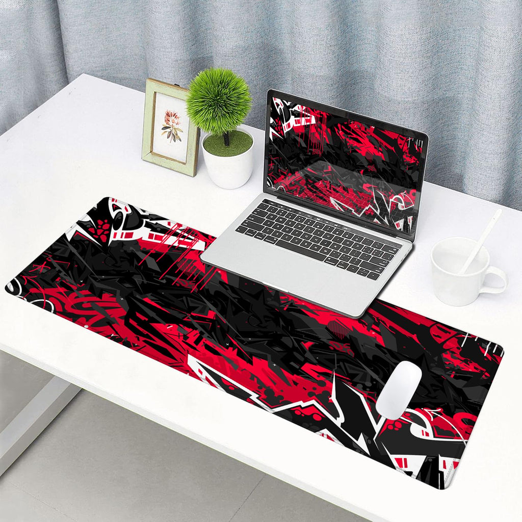 Gaming Mouse Pad, Large Non-Slip Rubber Base Mousepad, Keyboard Mouse Mat, Desk Pad with Stitched Edges, 31.5x11.8inch, Dazzling Galaxy - Flex Gamingproduct_type