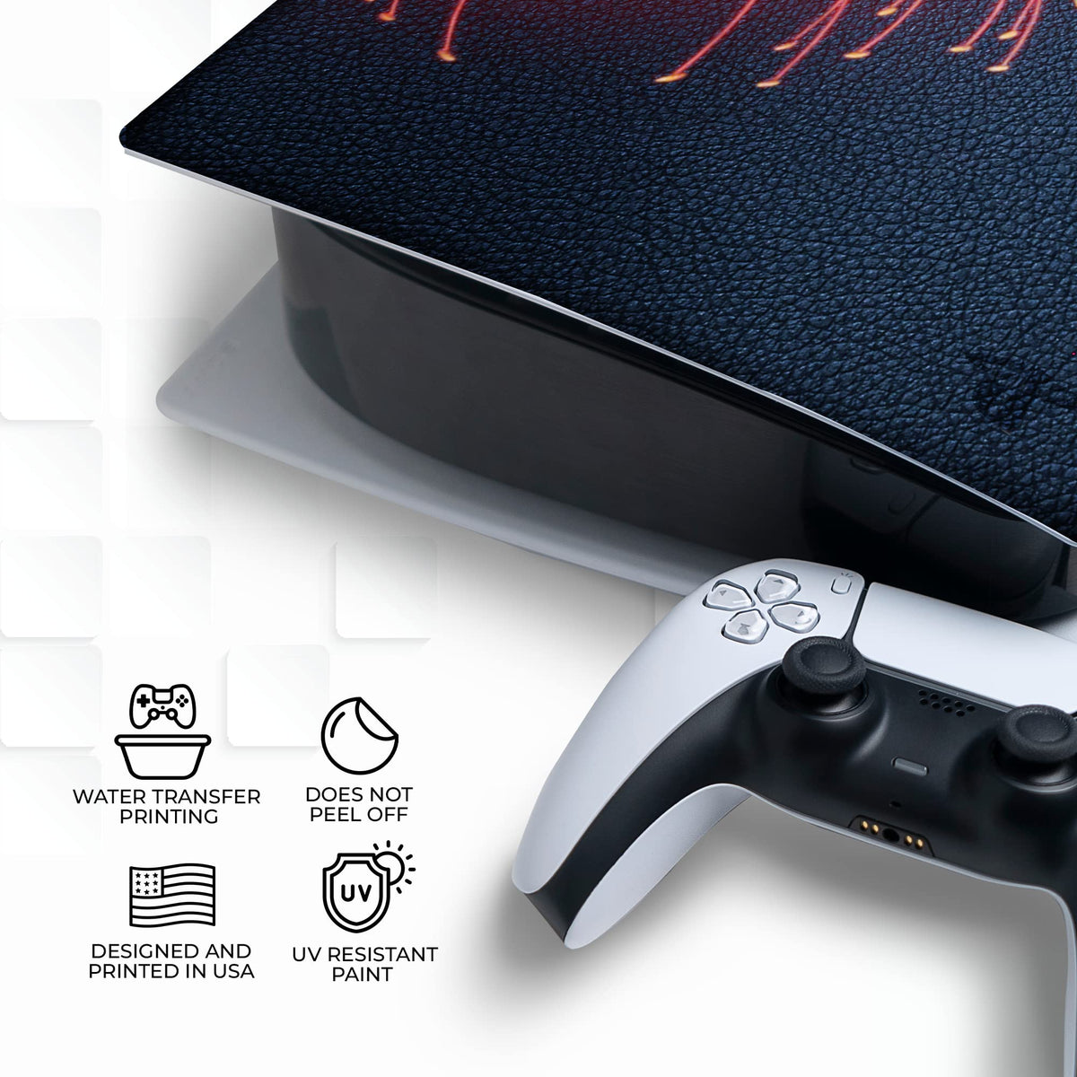 BCB Controllers Custom Console Face Plate Compatible with PS_5 Console | Console Cover for Play_Station 5 | Proudly Customized in USA with Permanent Hydro-DIP Printing (NOT JUST A Skin) - Flex Gamingproduct_type