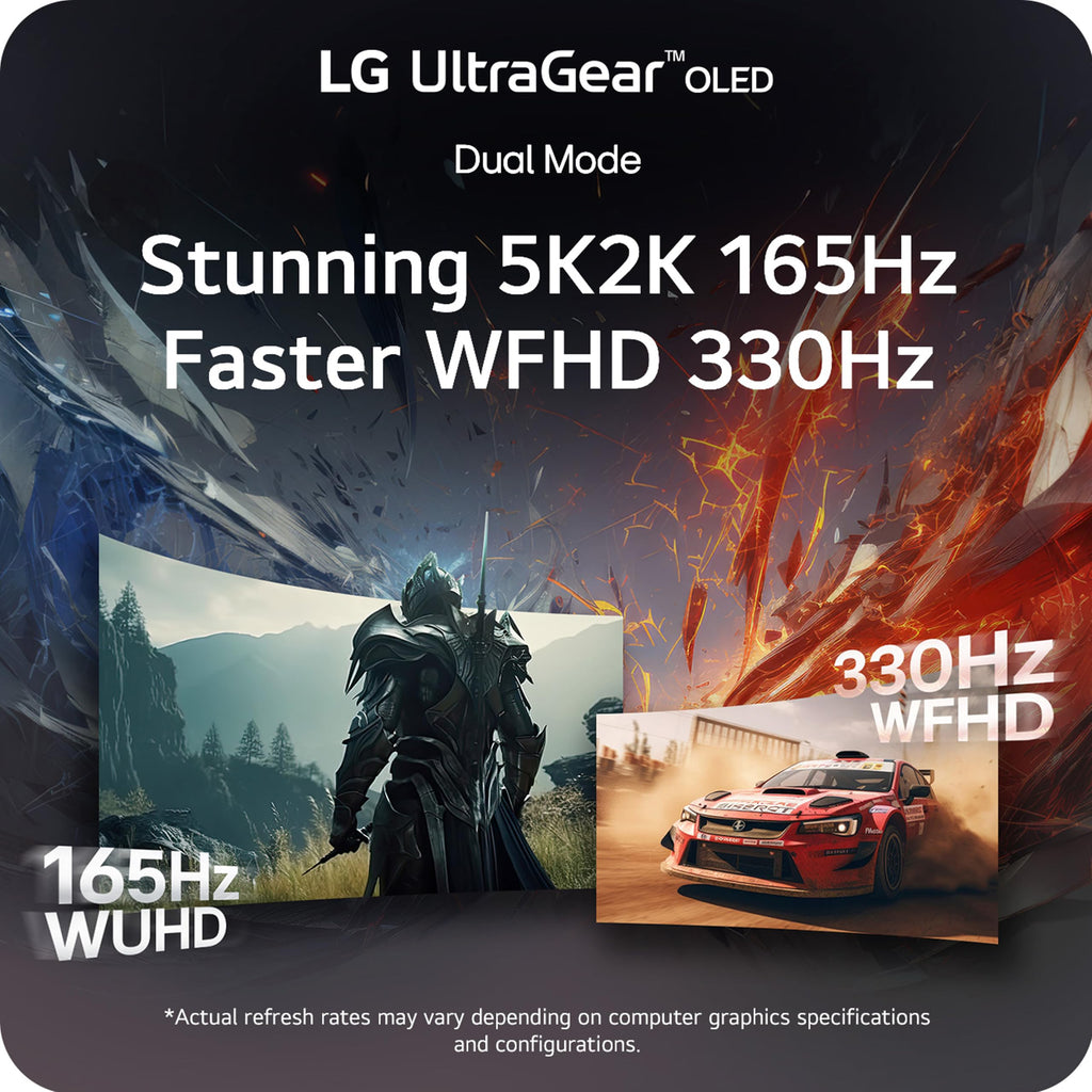 LG 34GX90SA-W 34-inch Ultragear WQHD (3440 x 1440) OLED Curved Gaming Monitor 240Hz, 1ms, NVIDIA G-Sync Compatible, AMD FreeSync Premium, VESA DisplayHDR True Black 400, webOS, USB Type-C, White - Flex Gamingproduct_type