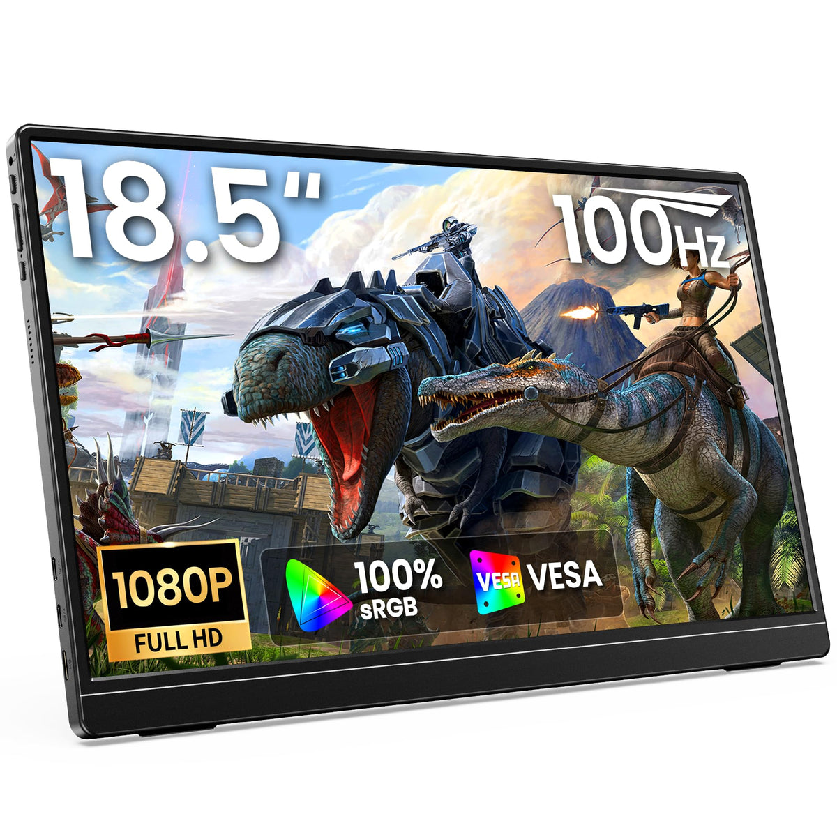 MNN Portable Monitor 15.6inch FHD 1080P 60Hz USB C HDMI Gaming Ultra-Slim IPS Display w/Smart Cover & Speakers,HDR Plug&Play, External Monitor for Laptop PC Phone Mac (15.6'' 1080P) - Flex Gamingproduct_type
