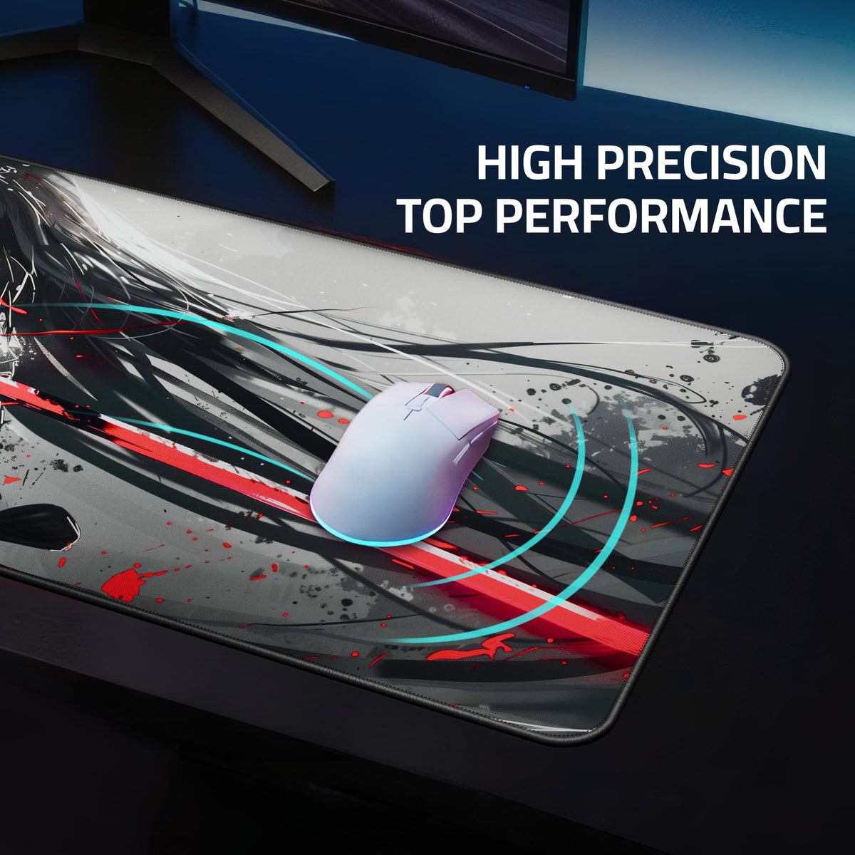 XXL Anime Gaming Mouse Pad 35.4 x 15.7 inch - Water-Resistant & Stitched Edges - Large XL Mousepad for Desk - Gamer Accessories Big Full Deskpad Mat Game Mousepads Deskmat - Flex Gamingproduct_type