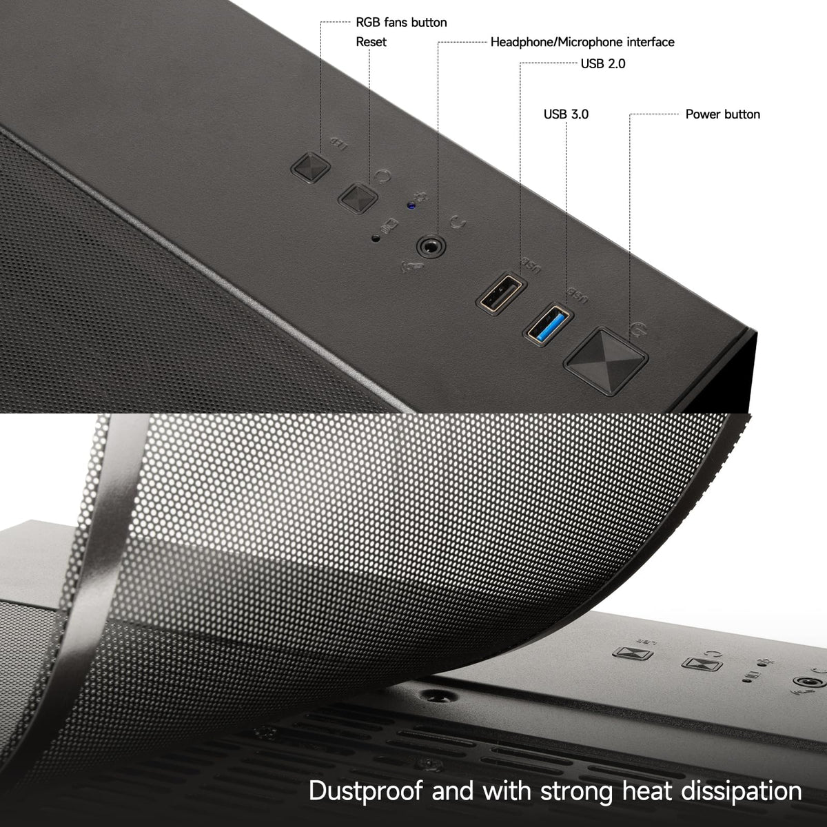 Gaming Desktop PC – Ryzen 5 4500, GeForce RTX 3050, 16GB DDR4 RAM, 512GB NVMe SSD, WiFi 6 – Desktop for Gaming, Streaming, School, Home Office & Everyday Use - Flex Gamingproduct_type
