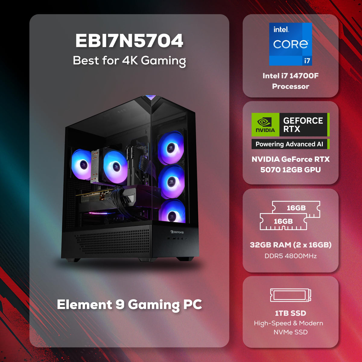 iBUYPOWER Element Gaming PC – 3 Configurations