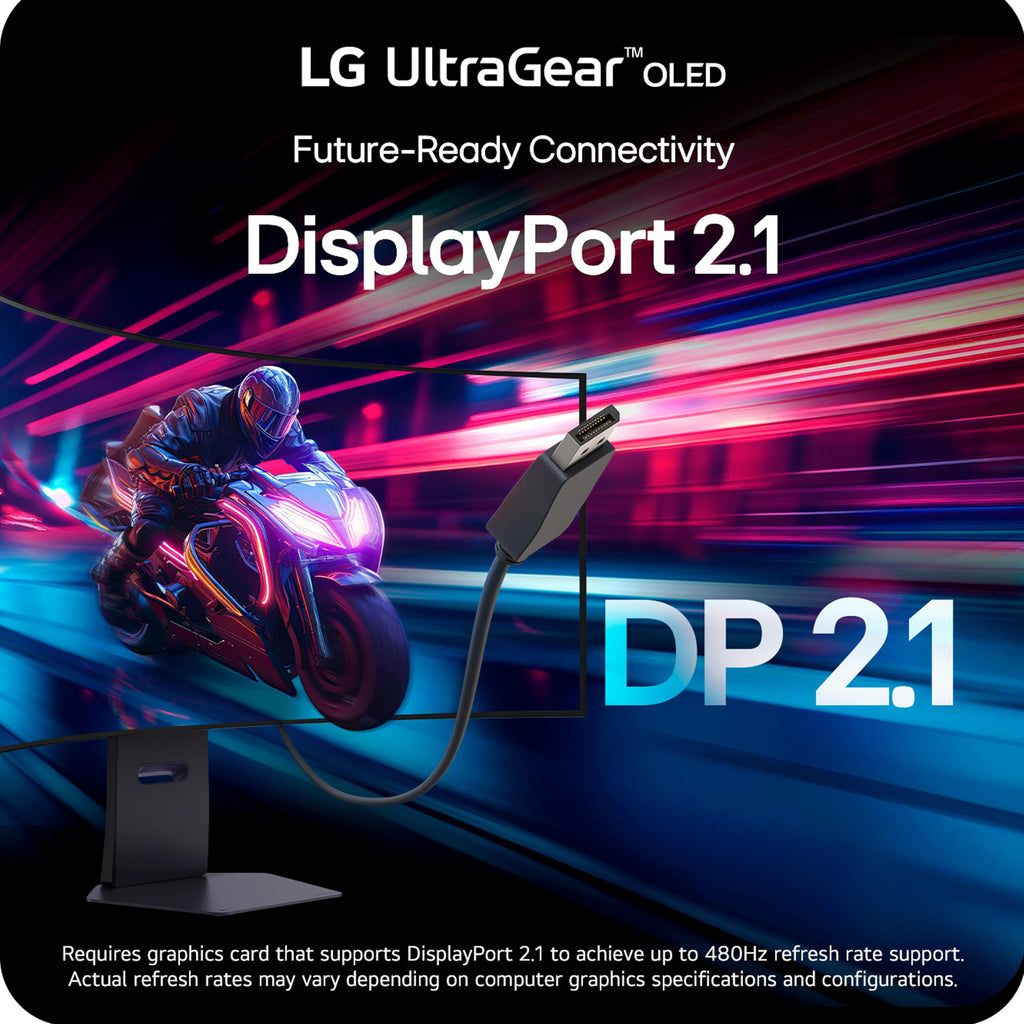 LG 34GX90SA-W 34-inch Ultragear WQHD (3440 x 1440) OLED Curved Gaming Monitor 240Hz, 1ms, NVIDIA G-Sync Compatible, AMD FreeSync Premium, VESA DisplayHDR True Black 400, webOS, USB Type-C, White - Flex Gamingproduct_type