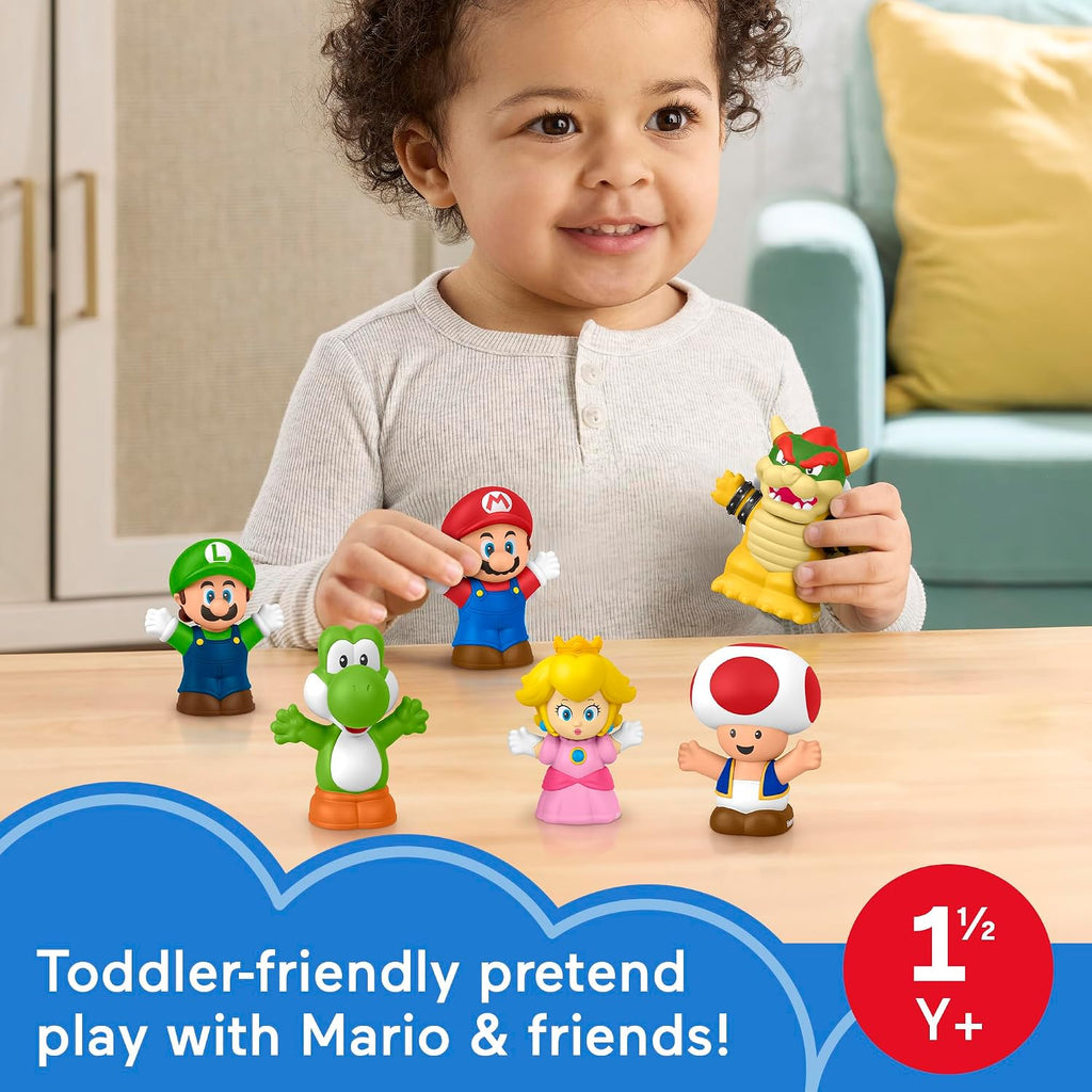 Fisher-Price Little People My Mario – 6-Piece Character Figure Set