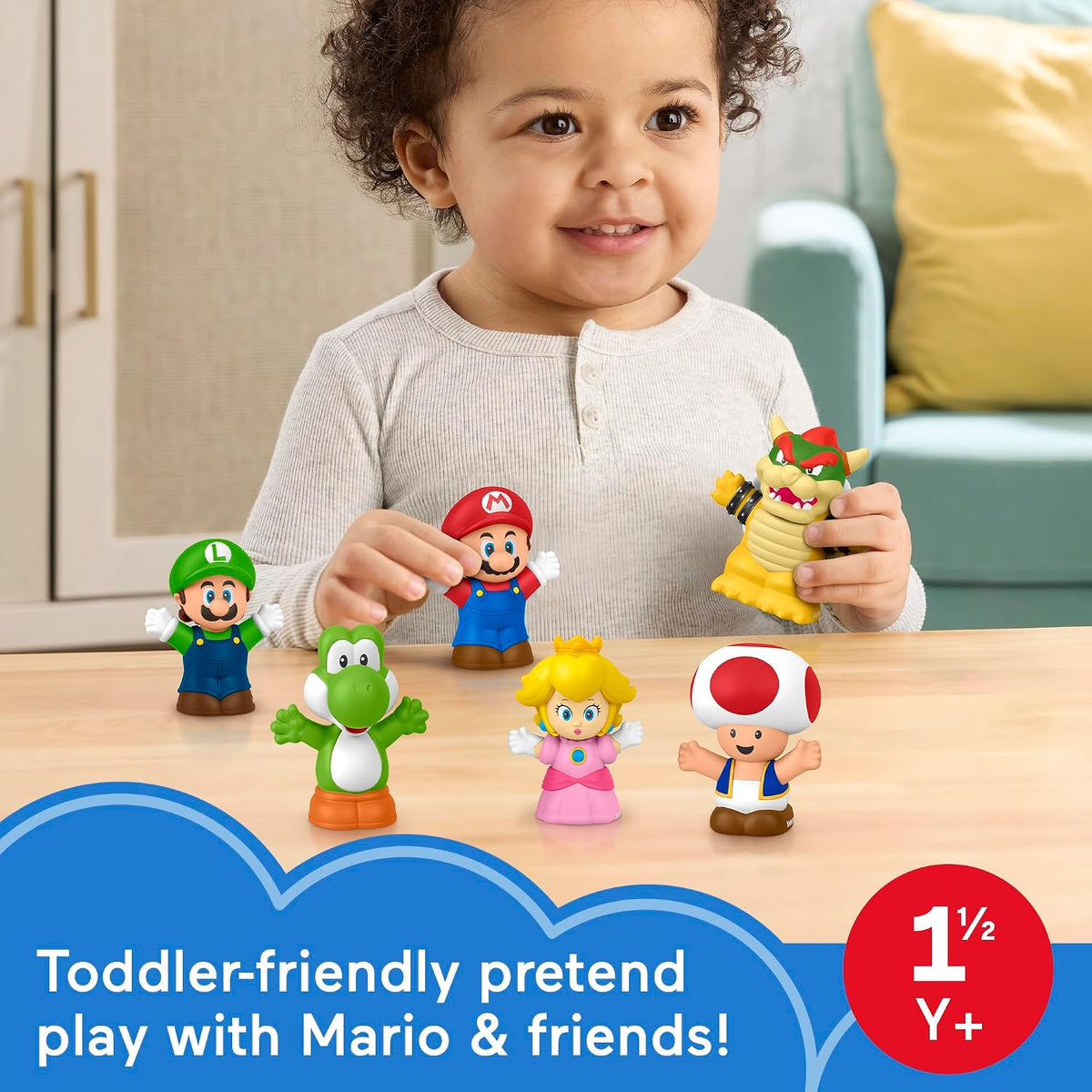 Fisher-Price Little People My Mario – 6-Piece Character Figure Set