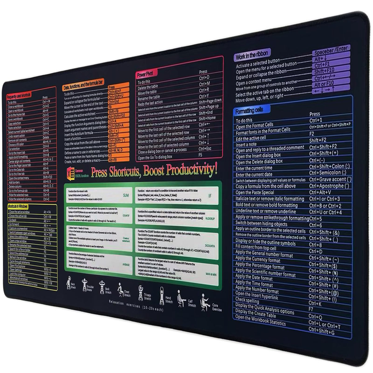 XXL Professional Large Mouse Pad & Computer Game Mouse Mat (35.4x15.7x0.1IN, Map) (90 * 40 Map) - Flex Gamingproduct_type