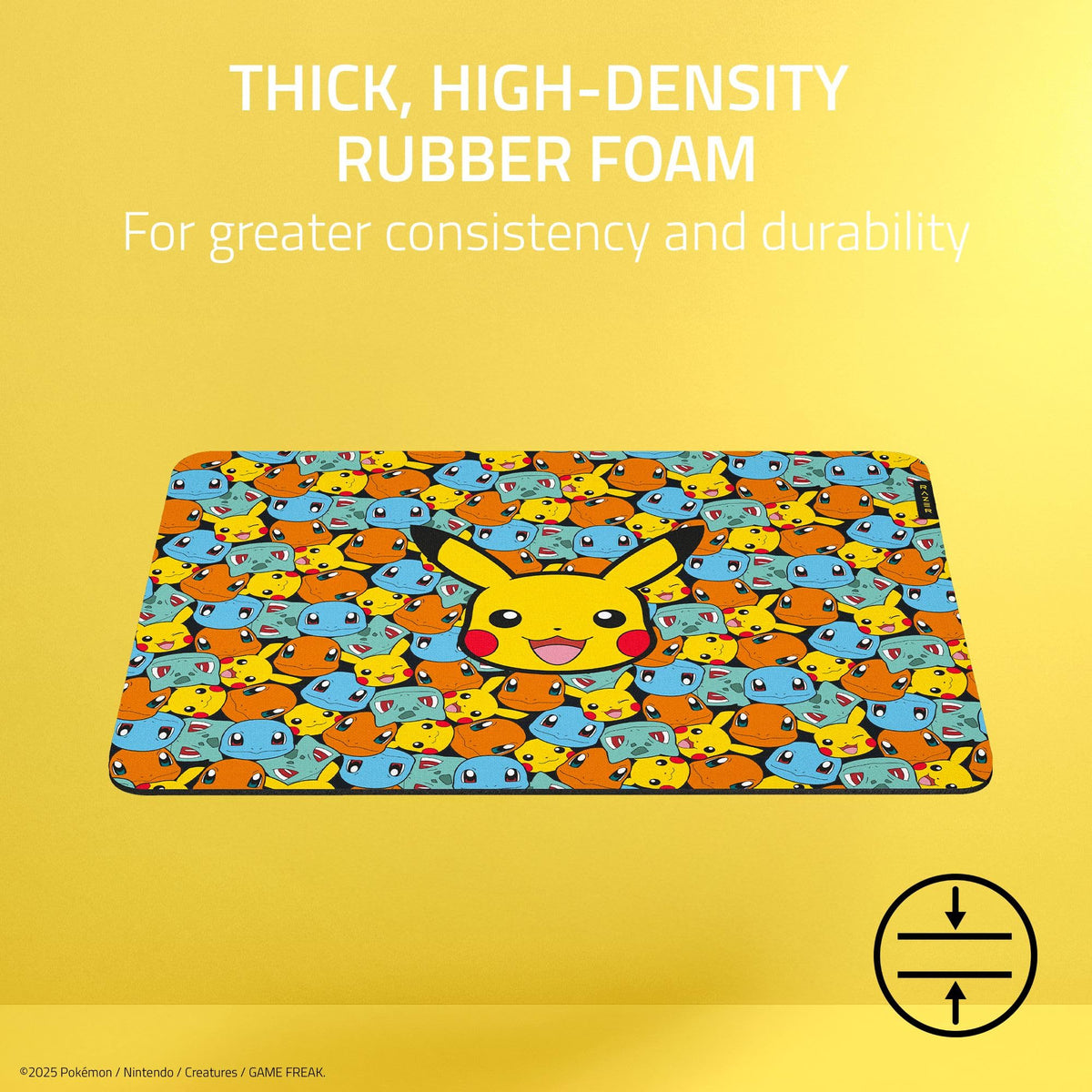 Razer Gigantus V2 Soft Gaming Mouse Pad (Medium): Textured Micro-Weave Cloth Surface - Thick, High-Density Rubber Foam - Non Slip Base - Pokémon Edition - Flex Gamingproduct_type