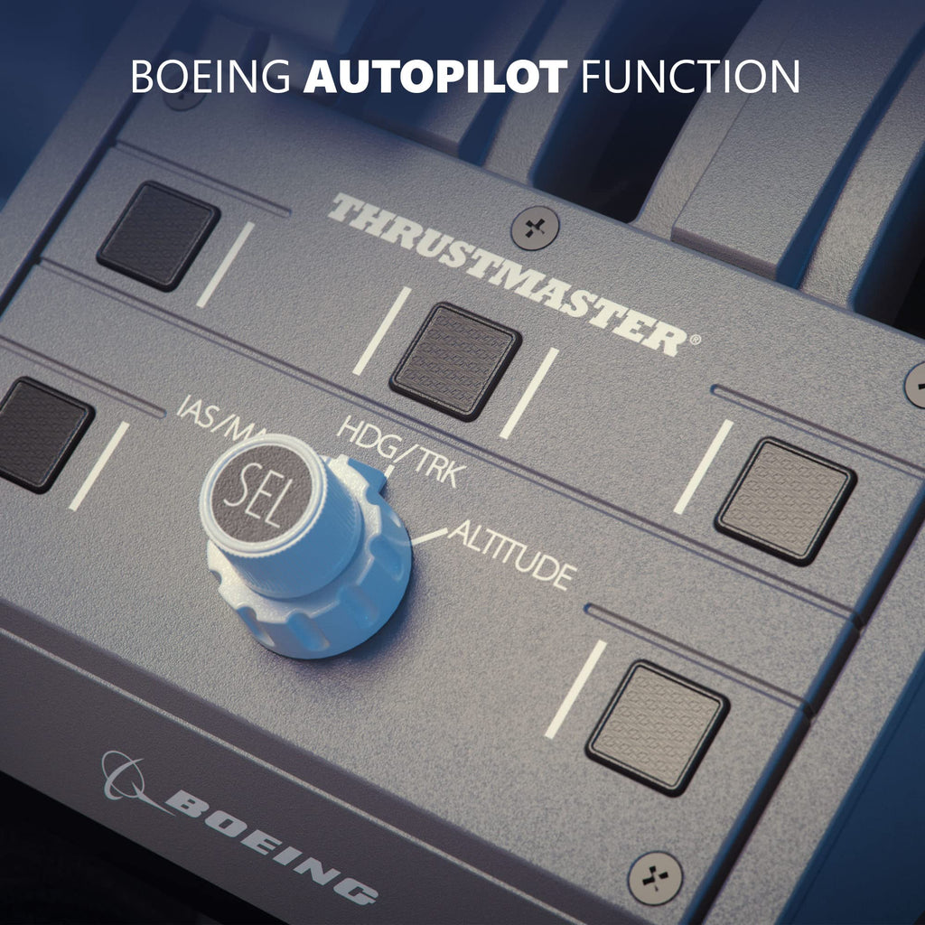 Thrustmaster TCA Yoke Boeing Edition Flight Sim Controller - XBOX & PC | 787 Dreamliner 1:1 replica, pendular motion, 8.3-in travel, all-metal build, 18 action buttons, adjustable spring tension - Flex Gamingproduct_type