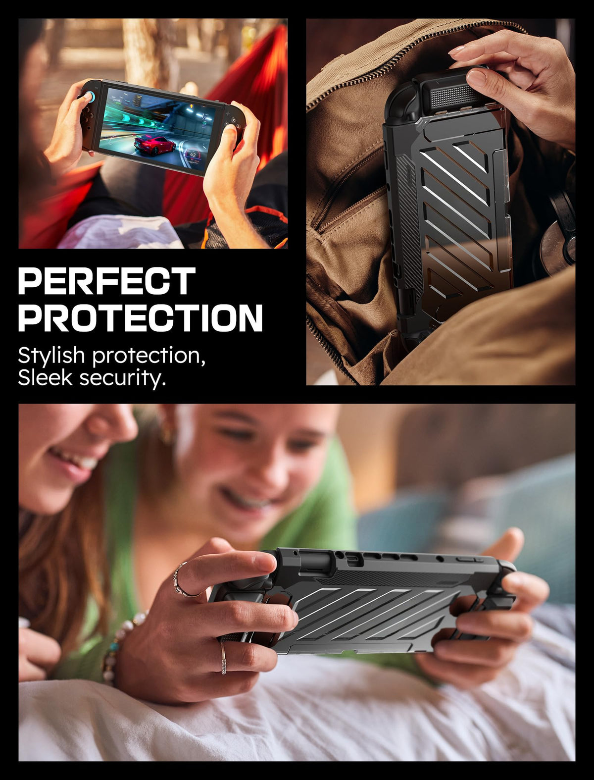 SUPCASE Unicorn Beetle Pro Case for Nintendo Switch 2 2025, [Military-Grade Protection] [Joy Con Remove Friendly] Dockable Integrated Cover Accessories Compatible with Switch 2, Black - Flex Gamingproduct_type