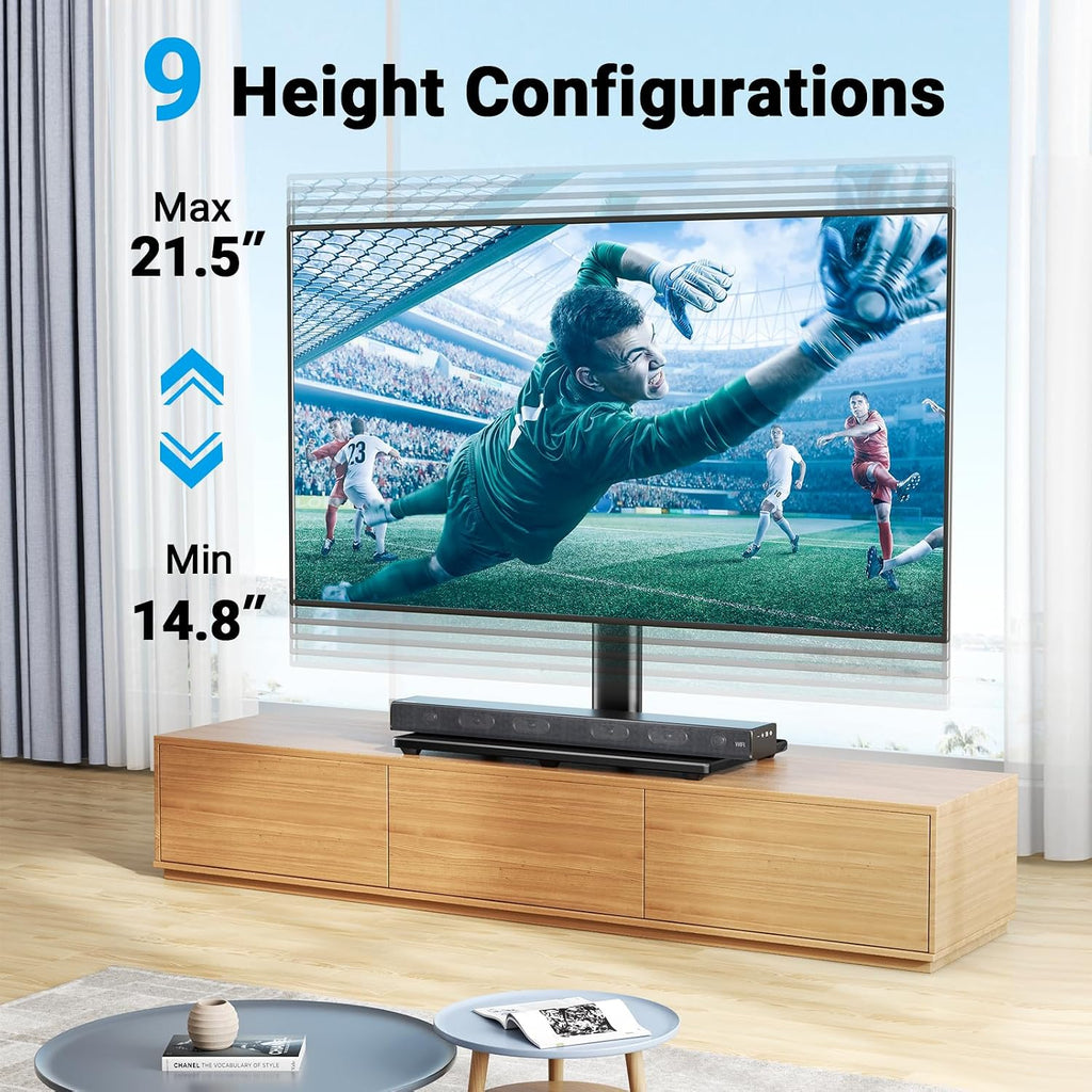 PERLESMITH Universal Swivel TV Stand – 4 Size & Pack Options
