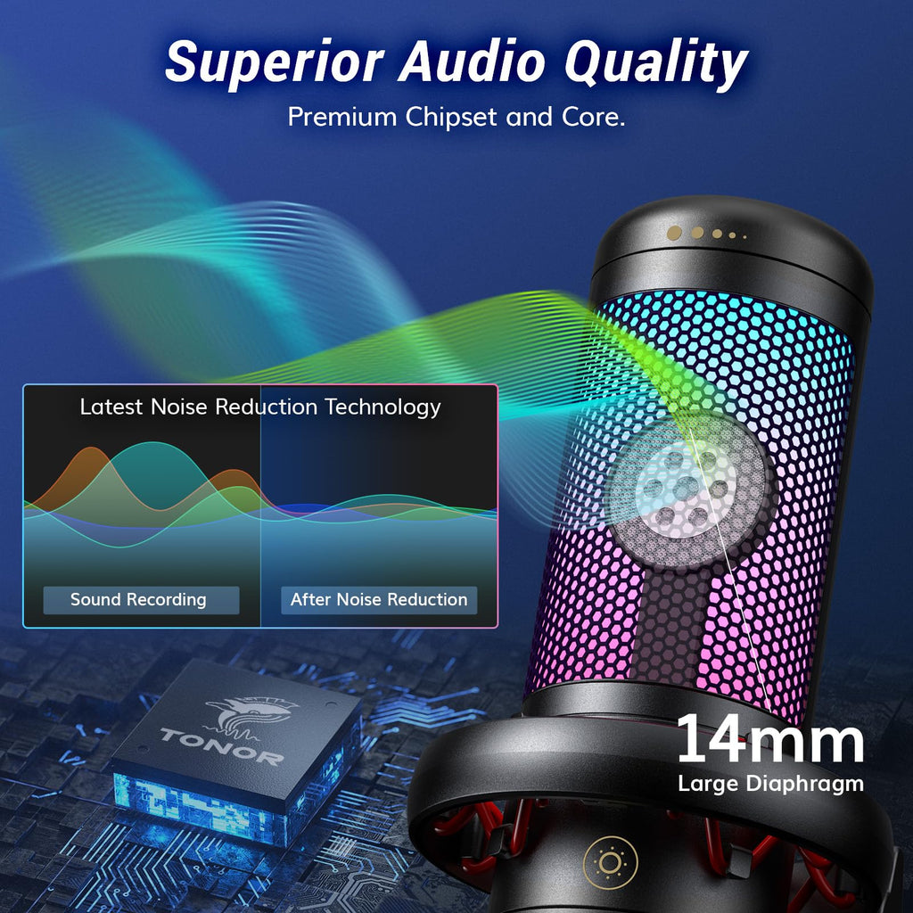 TONOR TC310+ RGB Gaming Microphone Set – 3 Styles & 3 Colors
