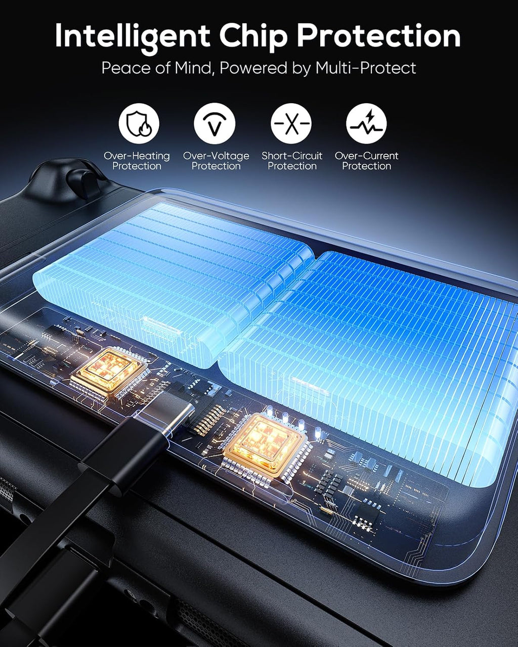 YUANHOT Magnetic Battery Pack for Nintendo Switch 2 – Black