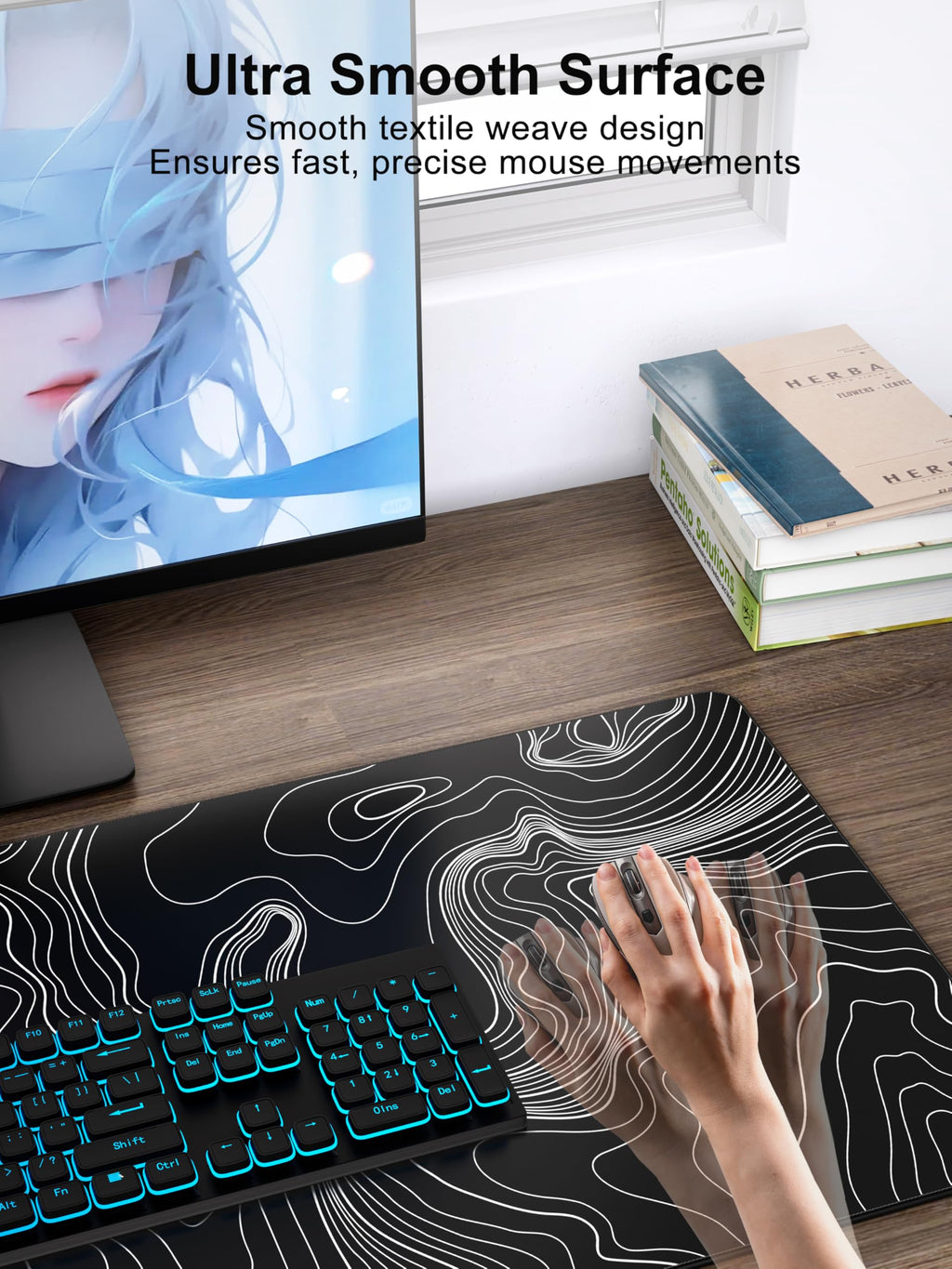 TopMade Wireless Charging RGB Mouse Pad, Waterproof Gaming Desk Mat with 4 Light Modes & 11 RGB Colors, 31.5"x15.75" XXL Large Desk Pad(Includes 20W PD Power Adapter & 6.56ft Woven Cable) - Flex Gamingproduct_type
