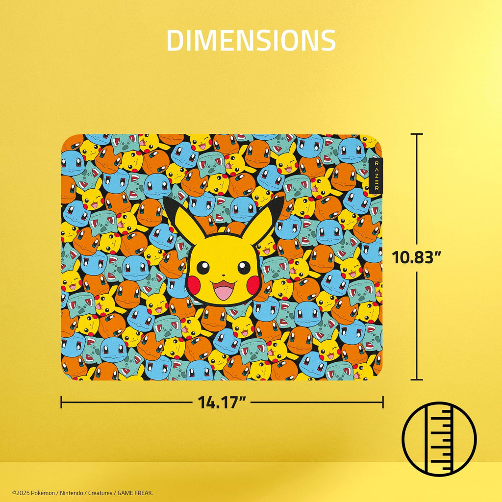 Razer Gigantus V2 Soft Gaming Mouse Pad (Medium): Textured Micro-Weave Cloth Surface - Thick, High-Density Rubber Foam - Non Slip Base - Pokémon Edition - Flex Gamingproduct_type