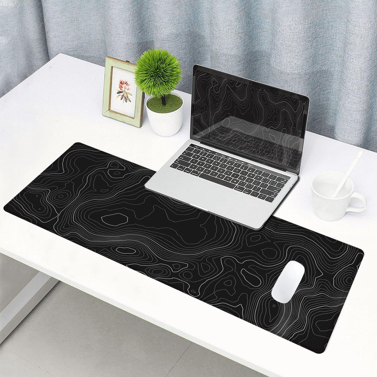 Gaming Mouse Pad, Large Non-Slip Rubber Base Mousepad, Keyboard Mouse Mat, Desk Pad with Stitched Edges, 31.5x11.8inch, Dazzling Galaxy - Flex Gamingproduct_type