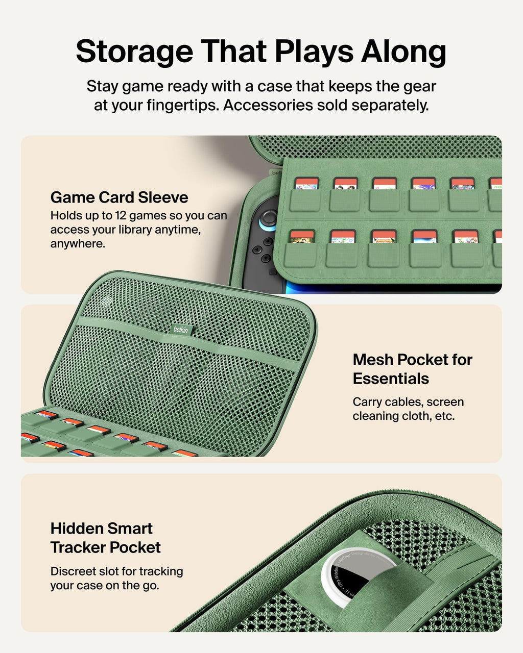 Belkin Charging Case Pro for Nintendo Switch 2 – 3 Colors