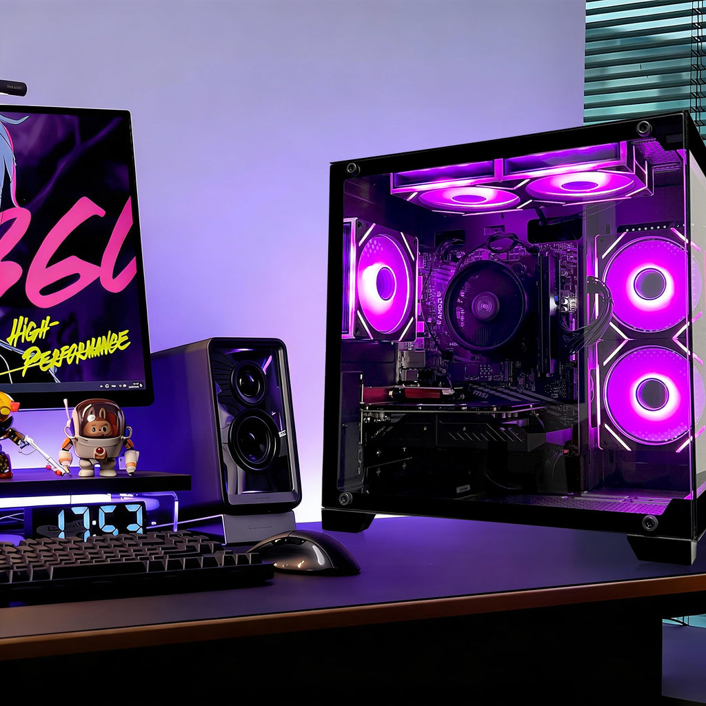 SKYESEV Gaming Desktop Computer PC,AMD Ryzen 5 5600,RTX3050 6GB,32GB DDR4 | 1TB M.2 NVMe PCle,ARGB Fan,WiFi,Game Design Office Console,Sea View Room, Tower - Flex Gamingproduct_type