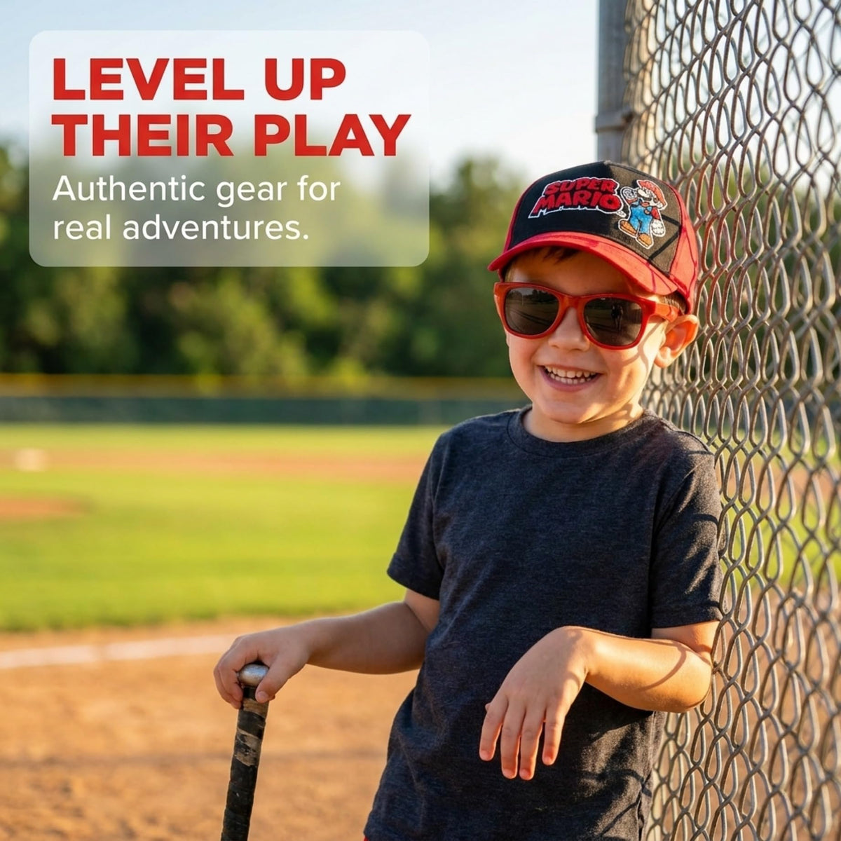 Nintendo Boys' Nintendo Boys' Baseball Cap - Flex Gamingproduct_type