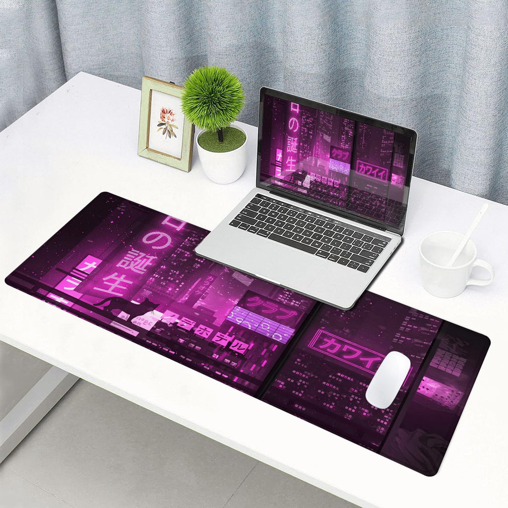 Gaming Mouse Pad, Large Non-Slip Rubber Base Mousepad, Keyboard Mouse Mat, Desk Pad with Stitched Edges, 31.5x11.8inch, Dazzling Galaxy - Flex Gamingproduct_type