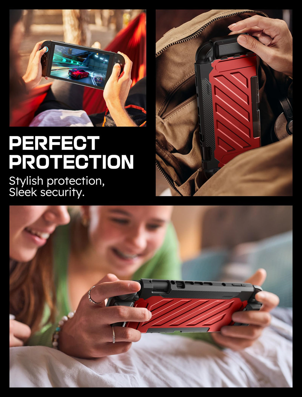 SUPCASE Unicorn Beetle Pro Case for Nintendo Switch 2 2025, [Military-Grade Protection] [Joy Con Remove Friendly] Dockable Integrated Cover Accessories Compatible with Switch 2, Black - Flex Gamingproduct_type