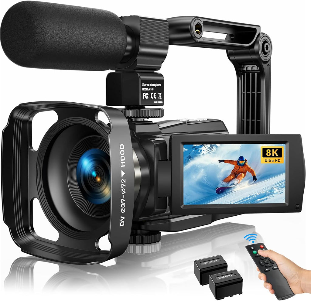 8K Video Camera Camcorder 88MP Ultra HD – WiFi, 18X Zoom & IR Night Vision - Flex Gamingproduct_type