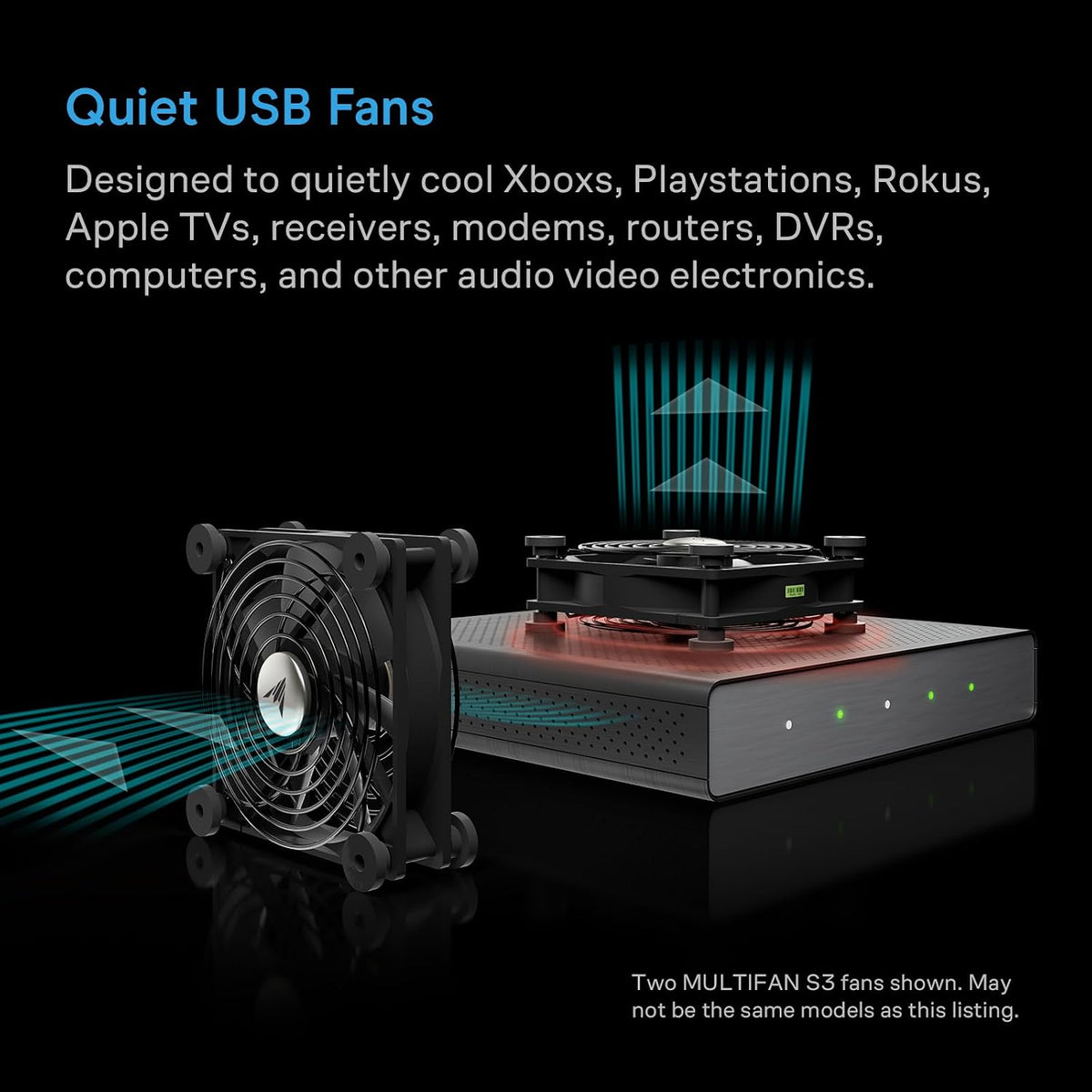 AC Infinity MULTIFAN USB Cooling Fan – 12 Sizes - Flex Gamingproduct_type