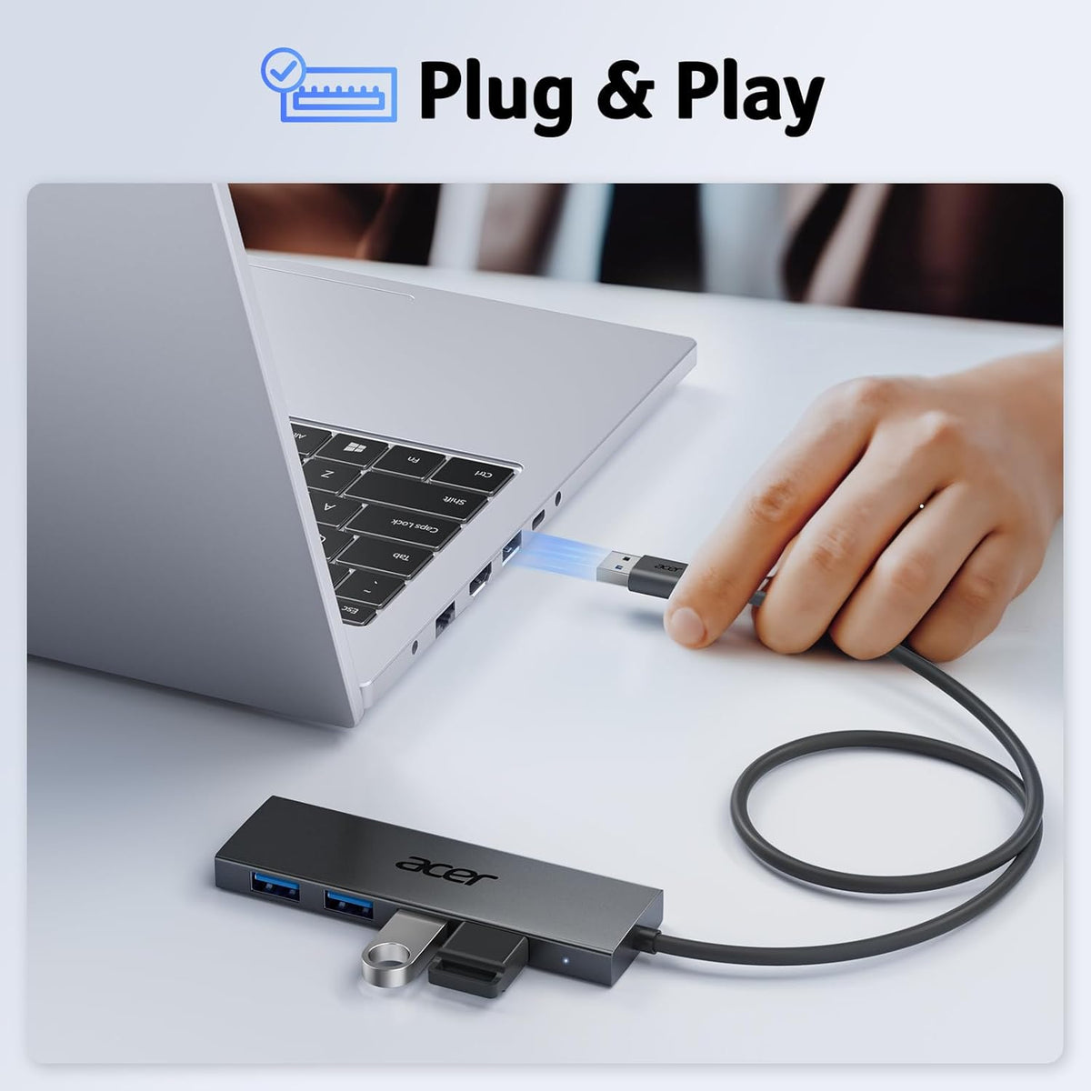 Acer USB Hub 4-Port USB 3.0 Splitter – USB-A & USB-C - Flex Gamingproduct_type