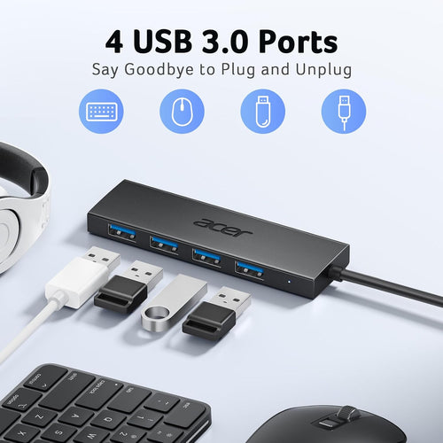 Acer USB Hub 4-Port USB 3.0 Splitter – USB-A & USB-C - Flex Gamingproduct_type