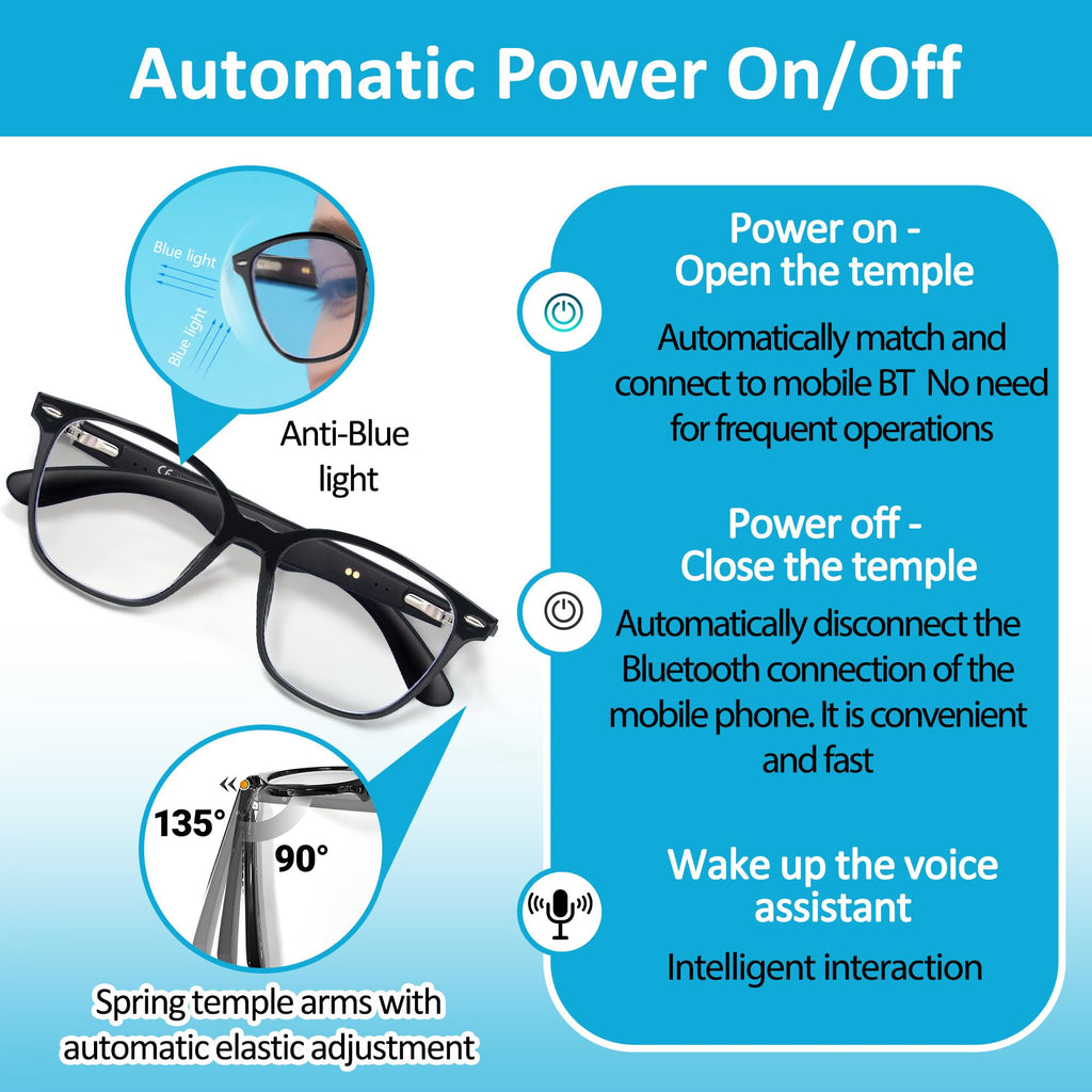 AI Smart Glasses 1080P Camera ChatGPT Voice Assistant – 5 Colors - Flex Gamingproduct_type