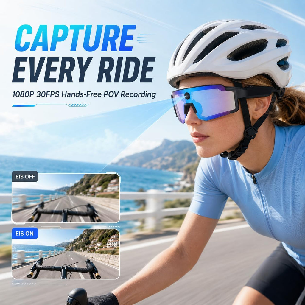 AI Smart Glasses 1080P Camera ChatGPT Voice Assistant – 5 Colors - Flex Gamingproduct_type