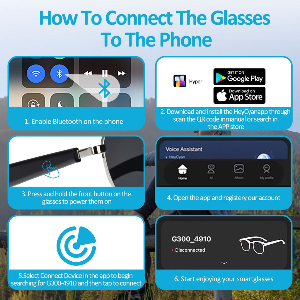 AI Smart Glasses 1080P Camera ChatGPT Voice Assistant – 5 Colors - Flex Gamingproduct_type