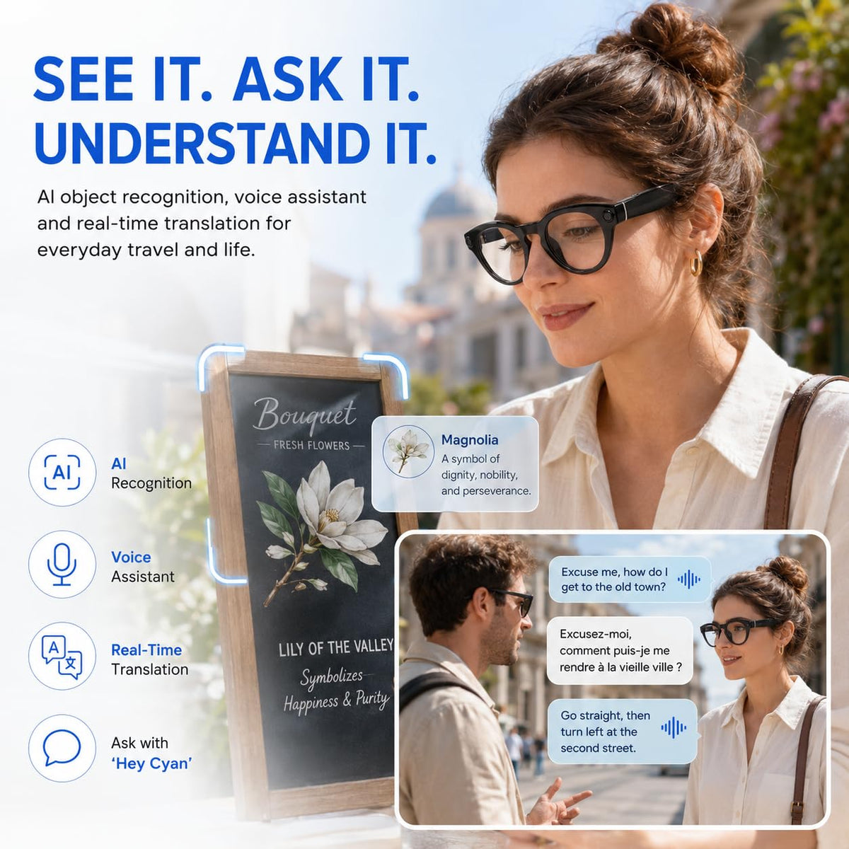 AI Smart Glasses 1080P Camera ChatGPT Voice Assistant – 5 Colors - Flex Gamingproduct_type