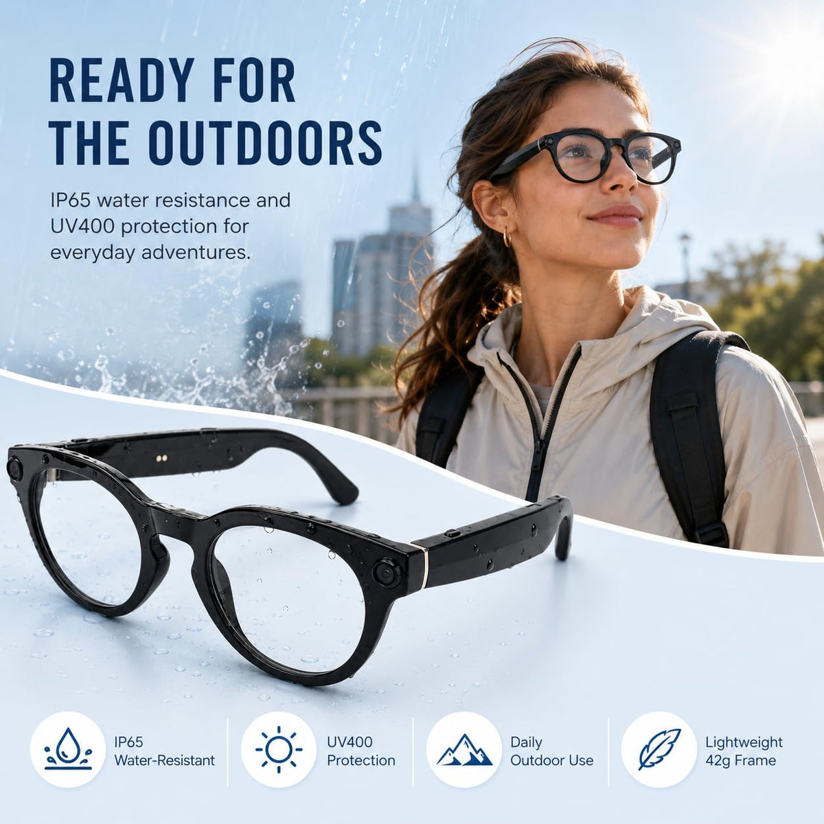 AI Smart Glasses 1080P Camera ChatGPT Voice Assistant – 5 Colors - Flex Gamingproduct_type