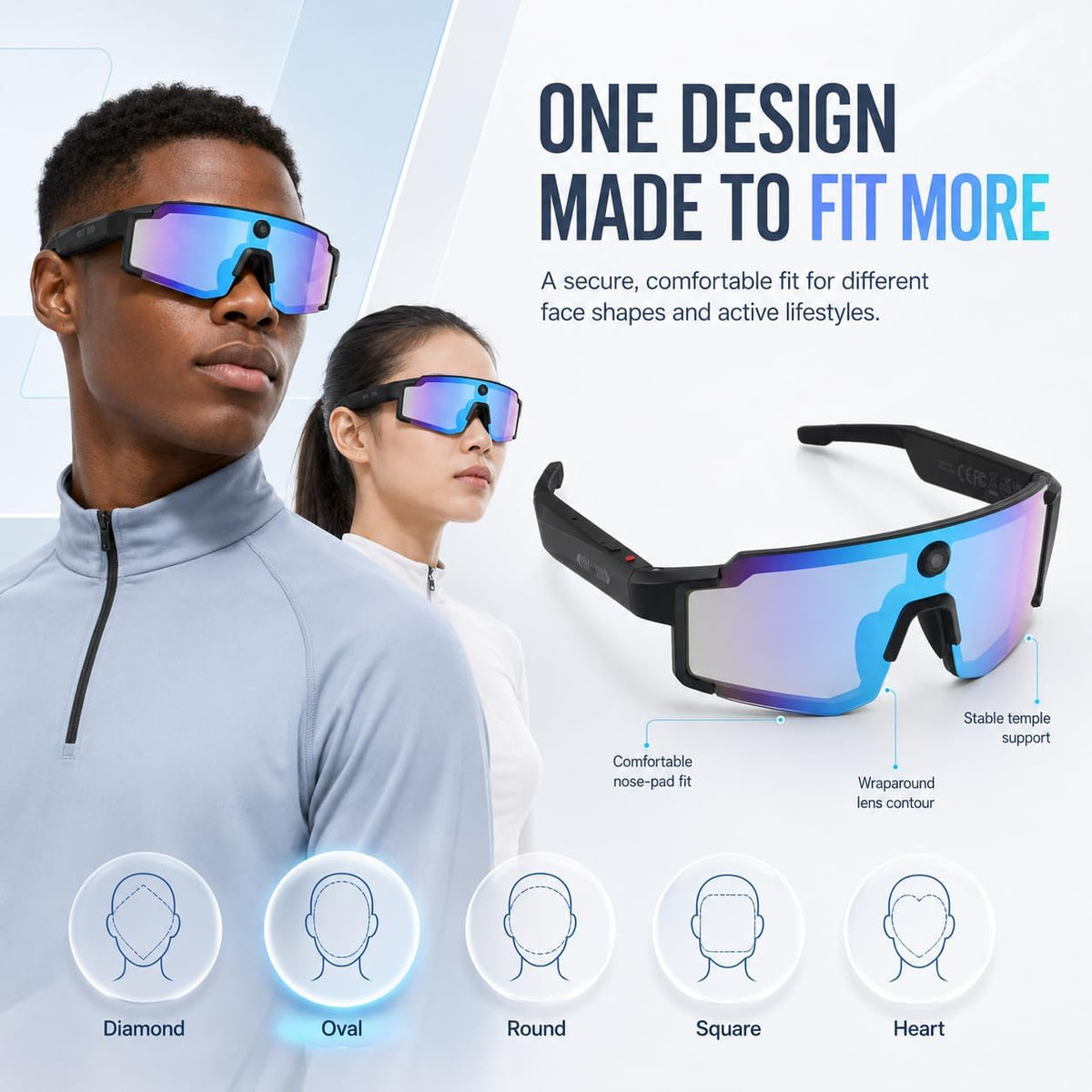 AI Smart Glasses 1080P Camera ChatGPT Voice Assistant – 5 Colors - Flex Gamingproduct_type