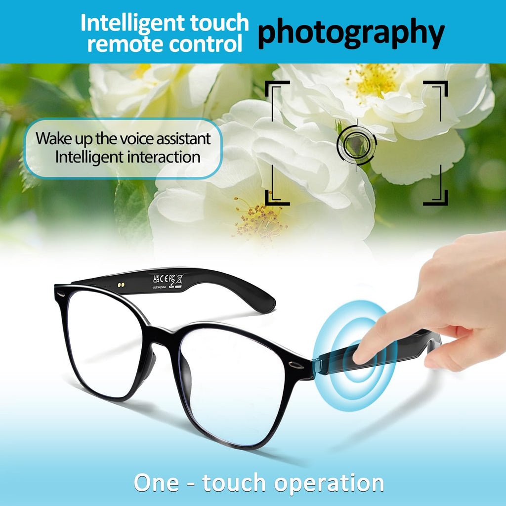 AI Smart Glasses 1080P Camera ChatGPT Voice Assistant – 5 Colors - Flex Gamingproduct_type