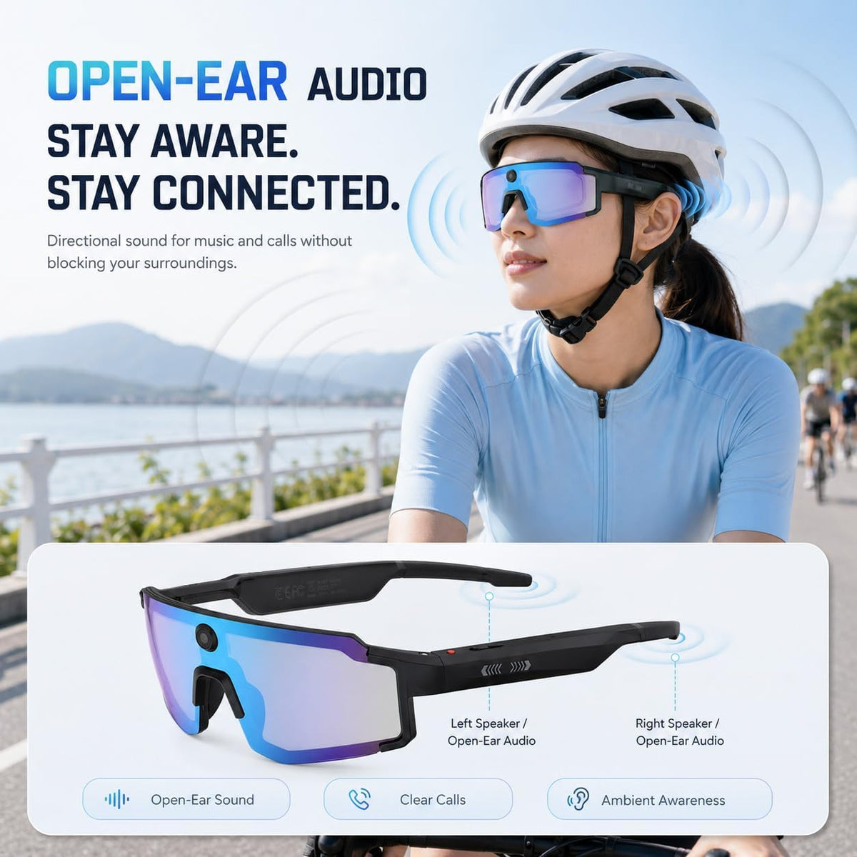 AI Smart Glasses 1080P Camera ChatGPT Voice Assistant – 5 Colors - Flex Gamingproduct_type