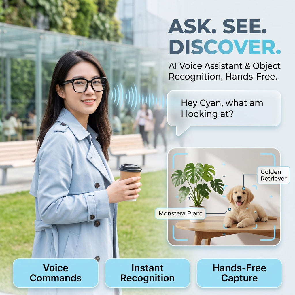 AI Smart Glasses 1080P Camera ChatGPT Voice Assistant – 5 Colors - Flex Gamingproduct_type