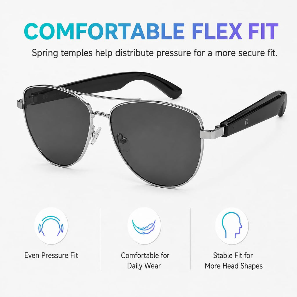 AI Smart Glasses 1080P Camera ChatGPT Voice Assistant – 5 Colors - Flex Gamingproduct_type