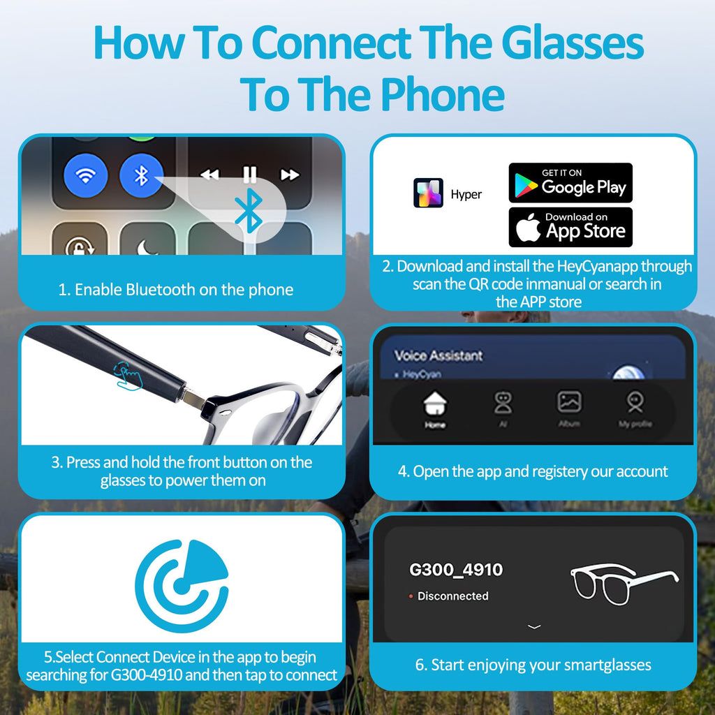 AI Smart Glasses 1080P Camera ChatGPT Voice Assistant – 5 Colors - Flex Gamingproduct_type