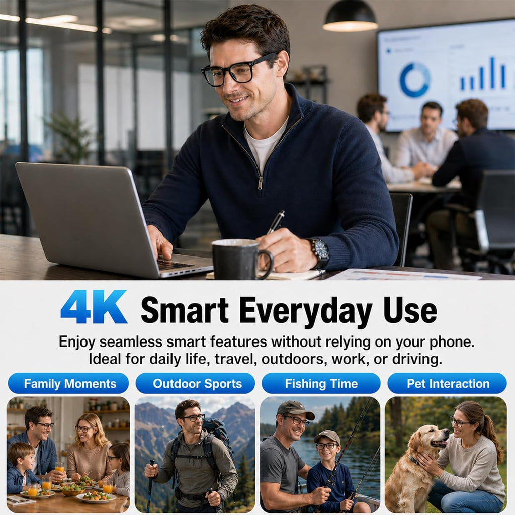 AI Smart Glasses with 4K Camera & Real-Time Translation - Flex Gamingproduct_type