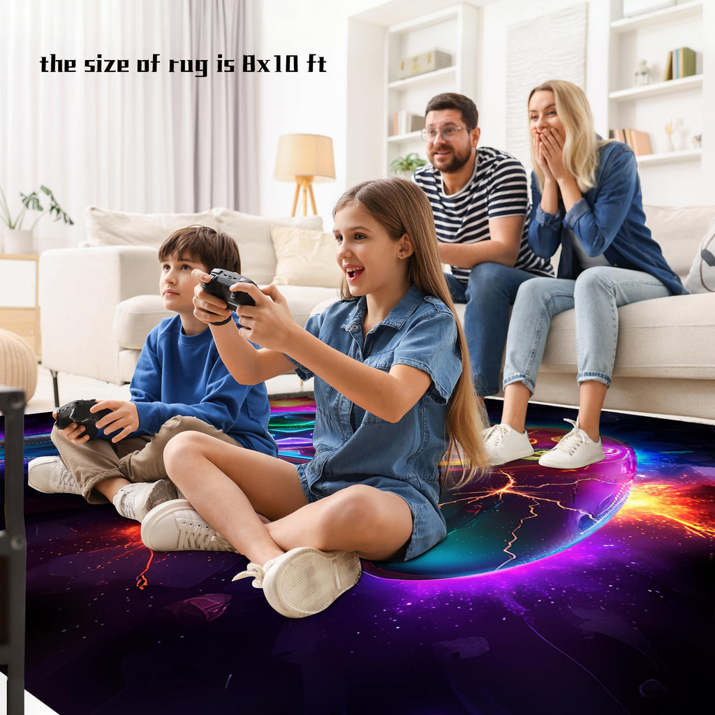 AICLIV Neon Gaming Area Rug – 5 Sizes - Flex Gamingproduct_type