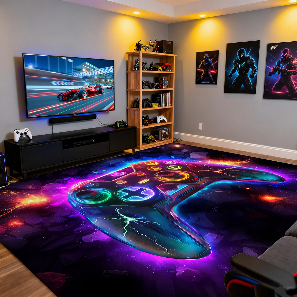 AICLIV Neon Gaming Area Rug – 5 Sizes - Flex Gamingproduct_type