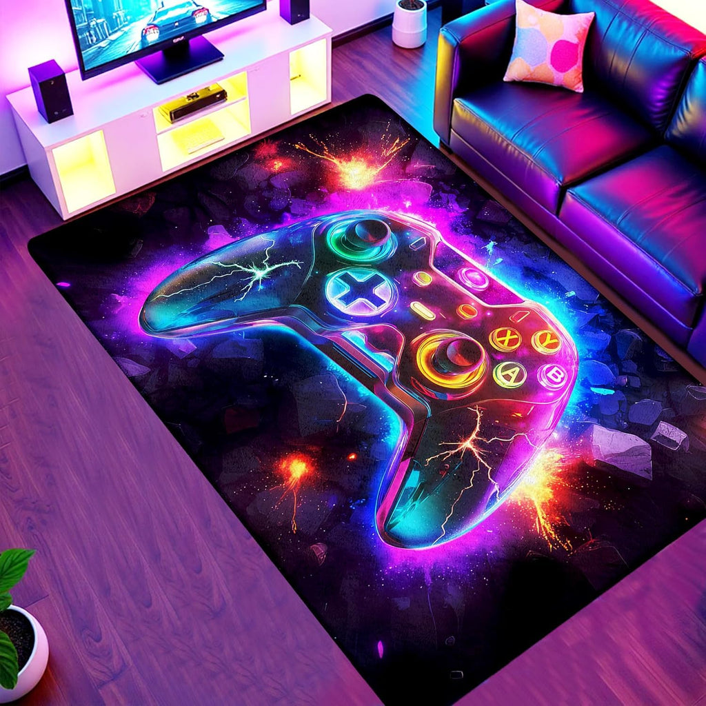 AICLIV Neon Gaming Area Rug – 5 Sizes - Flex Gamingproduct_type