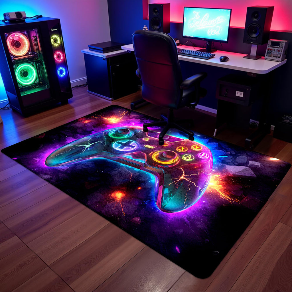 AICLIV Neon Gaming Area Rug – 5 Sizes - Flex Gamingproduct_type