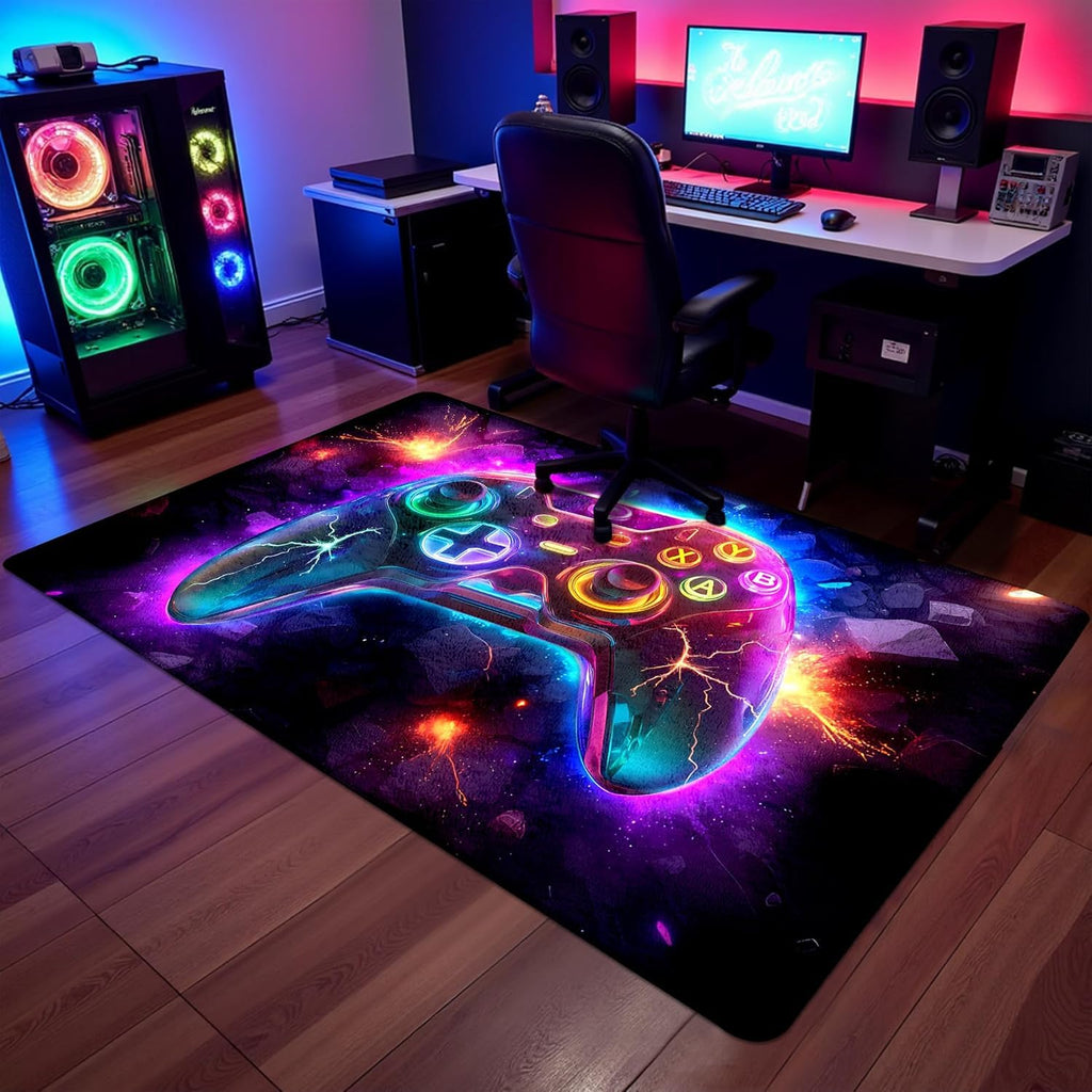 AICLIV Neon Gaming Area Rug – 5 Sizes - Flex Gamingproduct_type