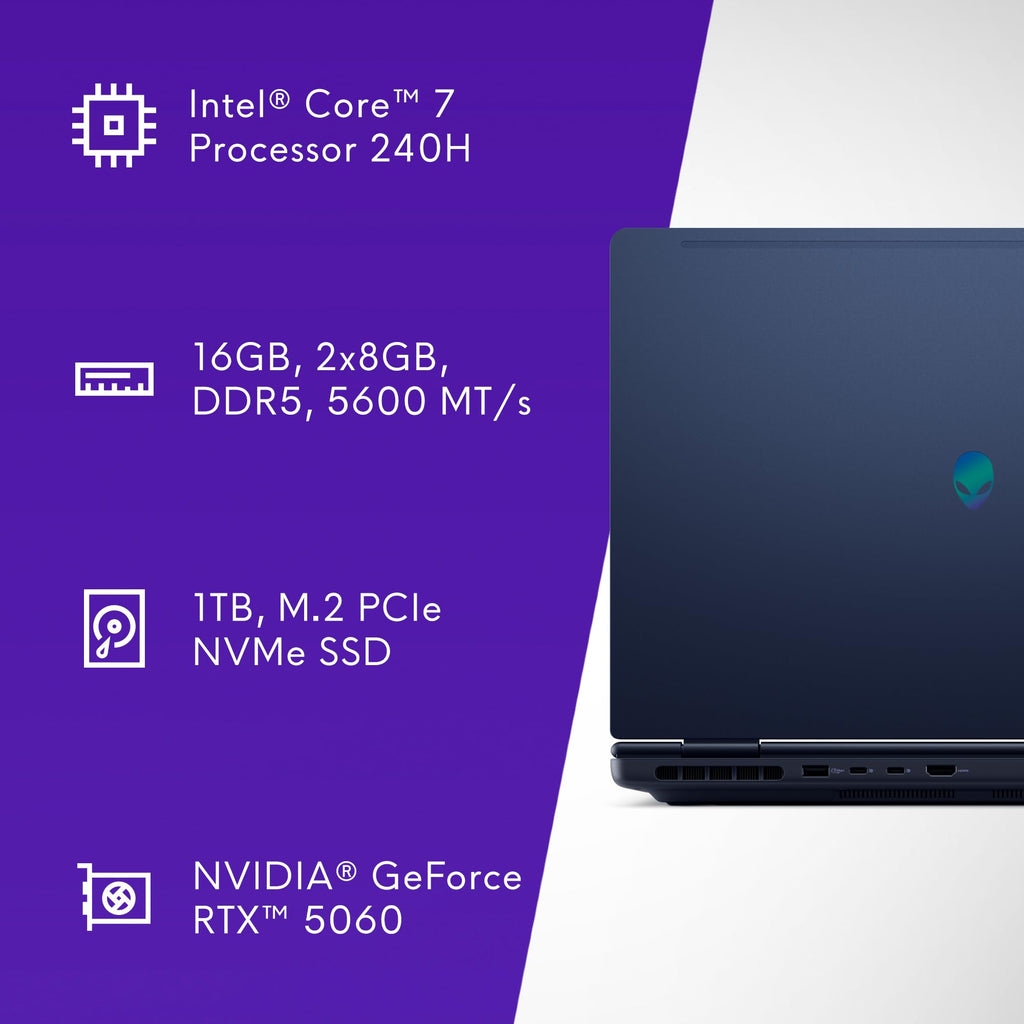 Alienware 16 Aurora Gaming Laptop – 5 CPU & GPU Styles - Flex Gamingproduct_type